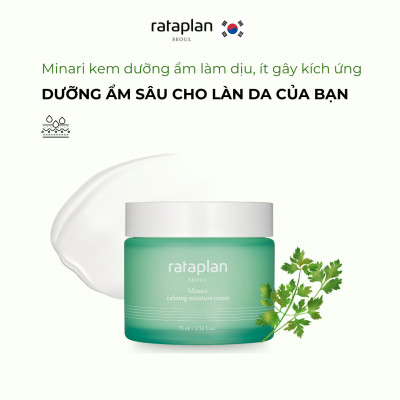 Kem dưỡng ẩm Minari RATAPLAN làm dịu da dưỡng ẩm sâu, phục hồi da mịn màng, khỏe mạnh 75ml
