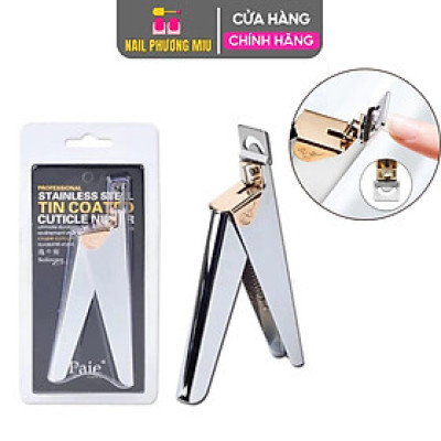 Kìm Cắt Móng Giả Inox Cao Cấp Tem Đen TIN PRO Làm Nail, Kềm Bấm Móng Tay, Móng Típ Giả Loại To 13cm Lưỡi Sắc Bén Siêu Khỏe Cầm Chắc Tay