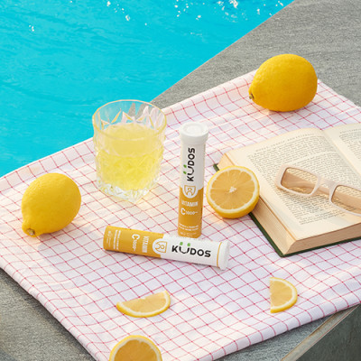 Combo Thực phẩm bảo vệ sức khỏe KUDOS DAILY VITAMINS PLUS BIOTIN & GINSENG + KUDOS VITAMIN C 1000MG (20 viên/tuýp)