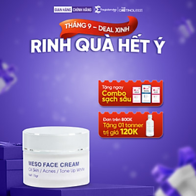 Kem meso tái tạo mô da The Gentinol 0221 hỗ trợ phục hồi, cải thiện độ dàn hồi và làm chậm tiến trình lão hóa da 15g