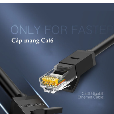 Cáp Mạng Bấm Sẵn Ugreen 20158 Cat6 UTP dài 0.5m - Hàng chính hãng