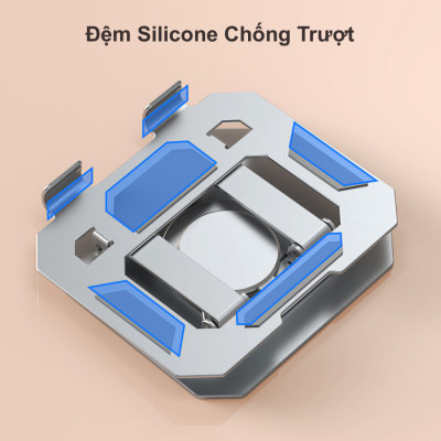 Giá Đỡ Máy Tính Bảng Xoay 360 Độ Chất Liệu Hợp Kim Nhôm, Tản Nhiệt Tốt Giao Màu Ngẫu Nhiên - Hàng Nhập Khẩu