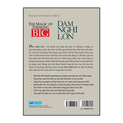 Sách - Dám Nghĩ Lớn - David J. Schwartz - First News