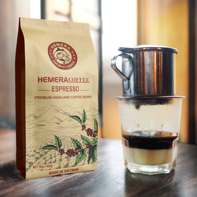 CÀ PHÊ HẠT ESPRESSO HƯƠNG HẠT DẺ 454GR