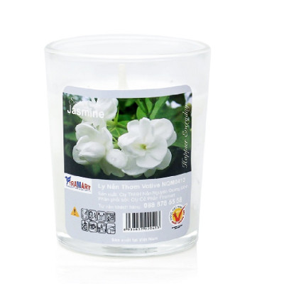 Hộp 6 ly nến thơm votive Eden Candle FTRAMART EDC0016 Jasmine (Hương hoa nhài)