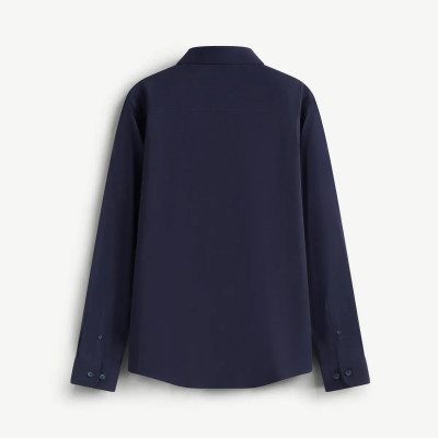 Áo sơ mi tay dài nam màu Xanh đen Form Fitted - ROUTINE 10F24SHL070 | ROUTINE CÀ MAU