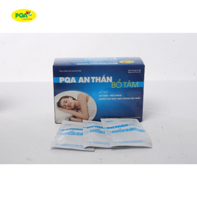 An Thần Bổ Tâm PQA Thành Phần Từ Thiên Nhiên Hỗ Trợ Người Mất Ngủ, Ngủ Không Sâu Giấc Hộp 25 Gói