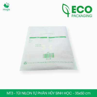 MT3 - 50x35 cm - 25 Túi nilon (tự phân hủy sinh học) đóng hàng