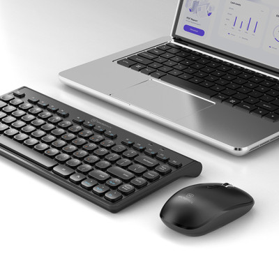 Bộ Bàn Phím Kèm Chuột Không Dây MicroPack iFREE MINI 2 KM-228W Gọn Nhẹ Tiết Kiệm Điện Thời Gian Chờ Đến 277 Ngày Hàng Chính Hãng