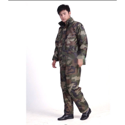 Áo mưa bộ cho nam và nữ , vải dù chống thấm nước - Bộ áo mưa  cao cấp màu rằn ri cho người lớn , kèm túi đựng sang trọng