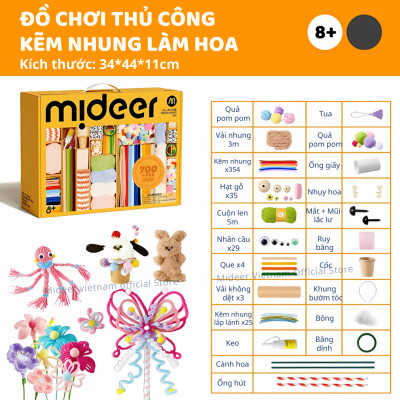 Kẽm nhung làm hoa loại 1 Mideer All-in-One Handicraft Kit - Master Craftsman