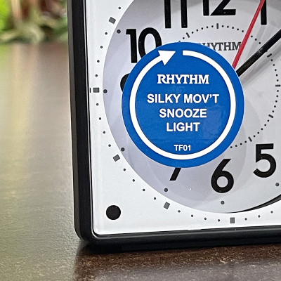 Đồng hồ Báo thức Rhythm CRE310NR02 – KT: 8.0 x 8.2 x 4.2cm. Vỏ nhựa. Dùng Pin.