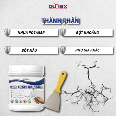 Keo Vá Tường DURA- Trám Trét Vết Nứt Khe Hở Tường - Chống Mốc Ẩm Làm Sạch Tường