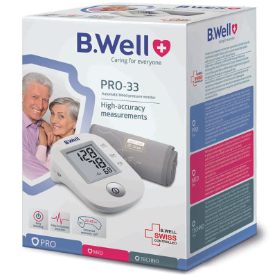 MÁY ĐO HUYẾT ÁP BẮP TAY BWELL PRO-33