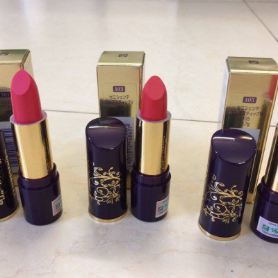 Son thỏi mịn môi lâu phai Naris Ceniciente Lipstick Nhật Bản 3g (#105: Đỏ cam) + Móc khóa