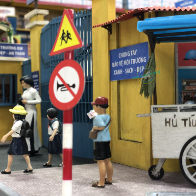 MÔ HÌNH TỰ LẮP RÁP DIY SÀI GÒN THU NHỎ - HỒI ỨC MÁI TRƯỜNG XƯA - GP02