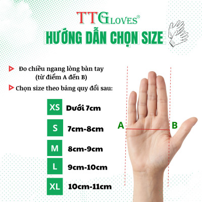 Găng Tay Y Tế Size XS Không Bột Nitrile Màu Đen TTGLOVES (100 chiếc)