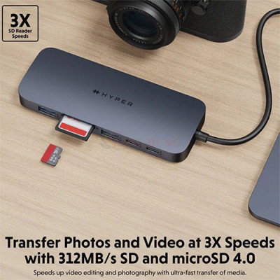 Cổng chuyển đổi HyperDrive Next 10-in-1 USB-C for Pro-grade Productivity HD4005GL - Hàng chính hãng