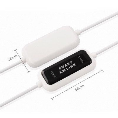 Cáp USB Chuyển Đổi Dữ Liệu Kết Nối Máy Tính Với Máy Tính Đồng Bộ Bàn Phím Chuột Smart KM Link - Hàng Nhập Khẩu