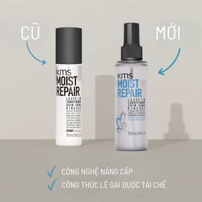 Xịt Dưỡng Ẩm Goldwell KMS Moistrepair Nuôi Dưỡng Và Phục Hồi Tóc Hư Tổn Lên Tới 99% - 150ml