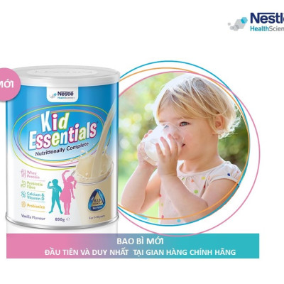 Combo 4 lon Sữa Kid Essentials mẫu mới cho trẻ biếng ăn, chậm tăng cân- 800g [NHẬP KHẨU CHÍNH HÃNG]
