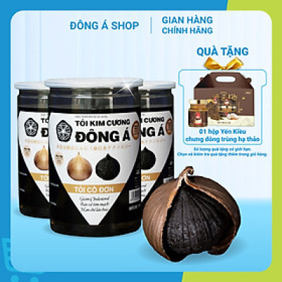 Tỏi Kim Cương Đông Á - Combo 3 hộp tỏi đen cô đơn 300G - SX theo công nghệ Nhật Bản, hỗ trợ tốt cho sức khỏe - Kiểm nghiệm chất lượng bởi Bộ Y Tế, Intertek -