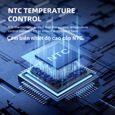 Máy pha cà phê bán tự động kiêm xay cà phê 15 chế độ Espresso, Cappuccino, Latte thương hiệu Mỹ cao cấp HiBREW H14 - Hàng Nhập Khẩu