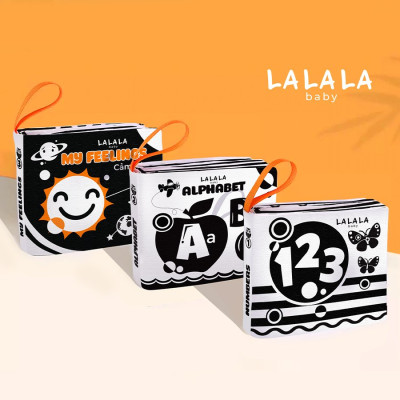 Sách vải Lalala baby kích thích thị giác cho bé sơ sinh 0 đến 12 tháng