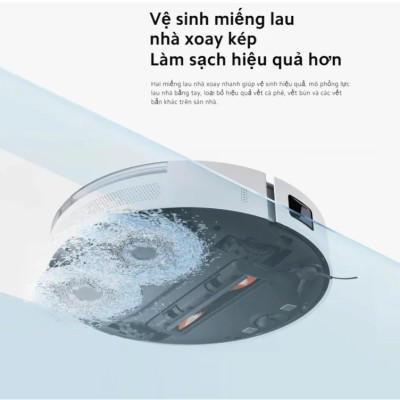 Robot Hút Bụi Lau Nhà 2in1 Xiaomi Robot Vacuum S20+ White | Lực hút mạnh 6000Pa | Hàng Chính Hãng
