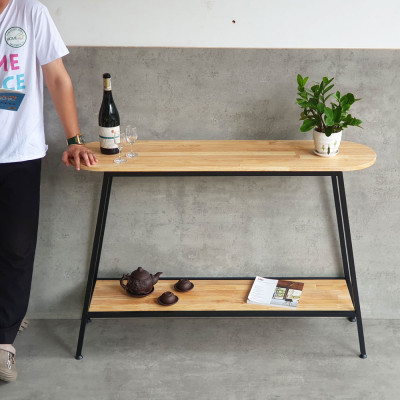 Bàn trang trí console gỗ cao su chân sắt Juno sofa CSTCT061120x30x85 cm nhiều màu lựa chọn 