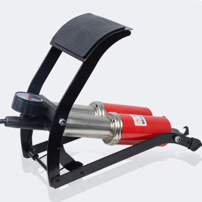 Bơm đạp chân 2 ống cao cấp để bơm xe đạp, xe máy, ô tô, bóng, phao