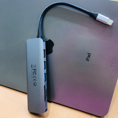 Hub Wiwu Alpha 7 in 1 USB - C Hub A731HC Đầu ra HDMI 4K, Hỗ trợ sạc PD, kết nối với điện thoại thông minh, máy tính bảng và ổ cứng của bạn để truyền dữ liệu dễ dàng - Hàng chính hãng