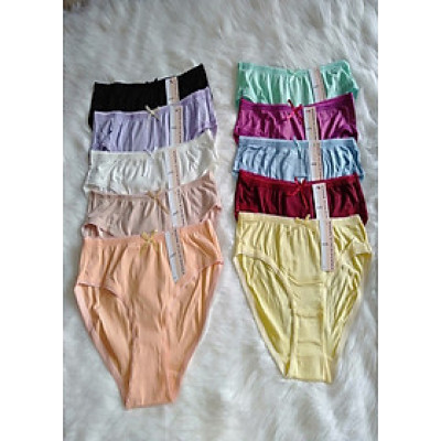 Combo 10 quần lót nữ  thun lạnh hàng việt nam (từ 35kg đến 62kg)