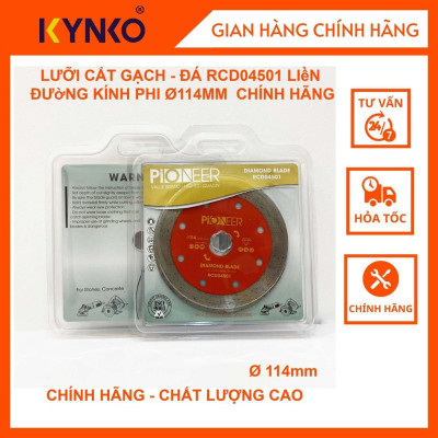 LƯỠI CẮT GẠCH - ĐÁ RCD04501 LIềN ĐƯờNG KÍNH PHI Ø 114MM CHUYÊN CắT GạCH, ĐÁ CHấT LƯợNG CAO CHÍNH HÃNG