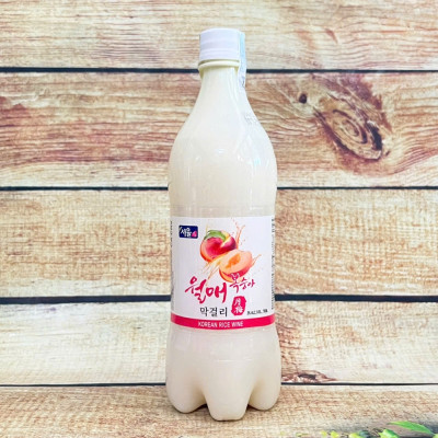 Rượu Gạo Walmae Makgeolli Seoul Jangsoo Vị Đào 4% 750ML