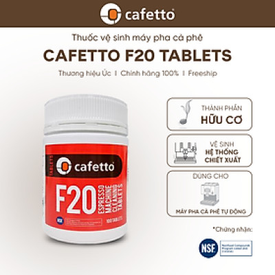 [Hàng chính hãng] Viên vệ sinh máy pha cà phê tự động Cafetto F20 (100 Viên/ 200 Viên)