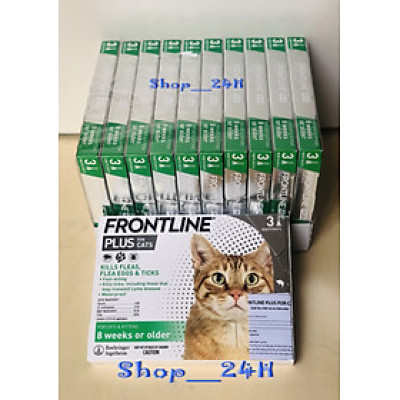 1 hộp Frontline Plus (3 tuýp) nhỏ gáy diệt ve rận, bọ chét trên mèo