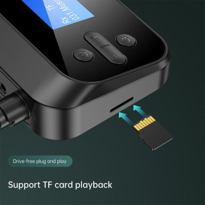 Hàng Chính Hãng - Bộ Thu Phát Âm Thanh Bluetooth C41-JA Bluetooth 5.0 Phạm Vi Kết Nối 10m Đa Dạng Kết Nối 3.5mm Optical Coaxial Chế Độ Chuyển Đổi Linh Hoạt RX TX Âm ThanH Hi-Fi Hỗ Trợ Đa Định Dạng Mp3 AAC SBC Pin Trâu 4-26Hỗ Trợ Thẻ Nhớ Ngoài - ROGTZ