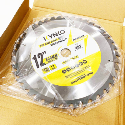 LƯỠI CƯA GỖ TCT 40 RĂNG đường kính phi Ø 300mm KYNKO WGZ300040P