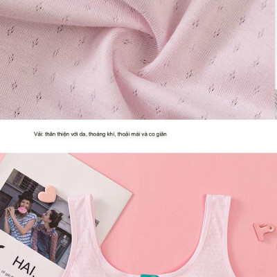 Áo Lót Nữ Học Sinh Ba Lỗ Cotton Thông Hơi Mút Liền 1376 – Êm Ái, Thoáng Mát