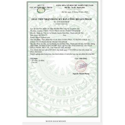 Viên  Đại Tràng GAMA PHỤC VỊ TRÀNG  Gold  Vinaphar - Hộp 30 Viên - Tăng Cường Tiêu Hóa