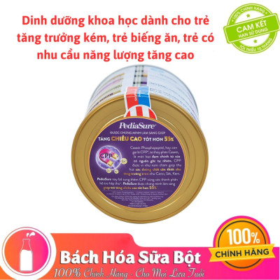 Sữa Bột Abbott Pediasure B/A hương Vani Ít Ngọt Lon 380g