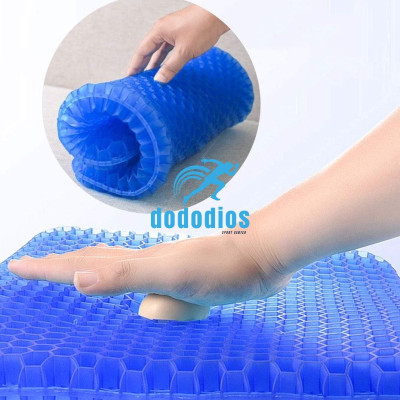 [LOẠI XỊN - Nặng 1kg - Tặng Vỏ] Đệm Ngồi 3D Silicon 2 Lớp Tổ Ong Lót Ghế Thoáng Khí Chống Đau Mỏi Lưng dododios