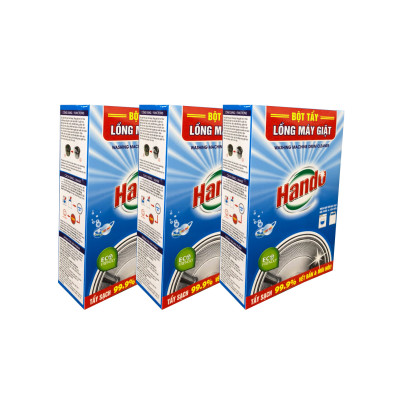 Combo 4 hộp 8 gói x100g bột tẩy lồng máy giặt Hando
