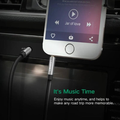 Ugreen UG10734AV119TK 1.5M màu Đen Cáp âm thanh 2 đầu 3.5mm dương dây tròn TPE cao cấp - HÀNG CHÍNH HÃNG