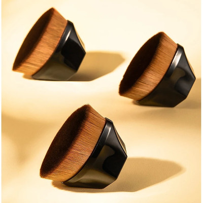 Cọ Chuyên Đánh Kem Nền không tì vết Lông Mềm Cầm Tay Có Hộp Đựng Đầu Phẳng Hình Lục Giác Dùng Tán Kem Nền / Phấn Má/ BB