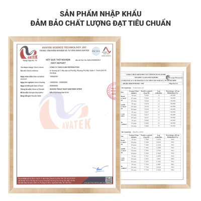 Combo 2 chai Xịt khử khuẩn bệ ngồi bồn cầu Su Star hương chanh và bạc hà, loại bỏ 99.999% (50ml)