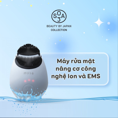 Máy rửa mặt YA-MAN Ltd. Myse nâng cơ công nghệ Ion và EMS (Xanh)