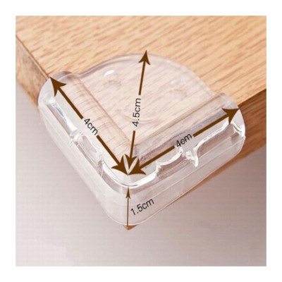 Combo 10 Miếng Bọc Góc Bàn Bằng Silicon Tránh Va Đập An Toàn Cho Bé Và Người Già Kèm Miếng Dán