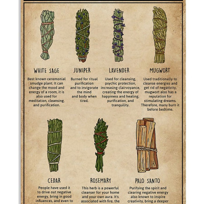 Bó lá tuyết tùng xông nhà - Cedar sage